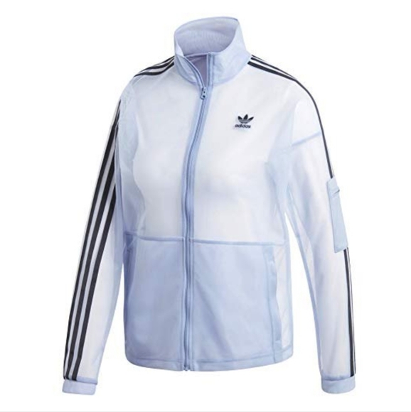 Adidas Originals Mesh Track Top Chalk Blue L, XL GP2162 - Picture 4 of 9